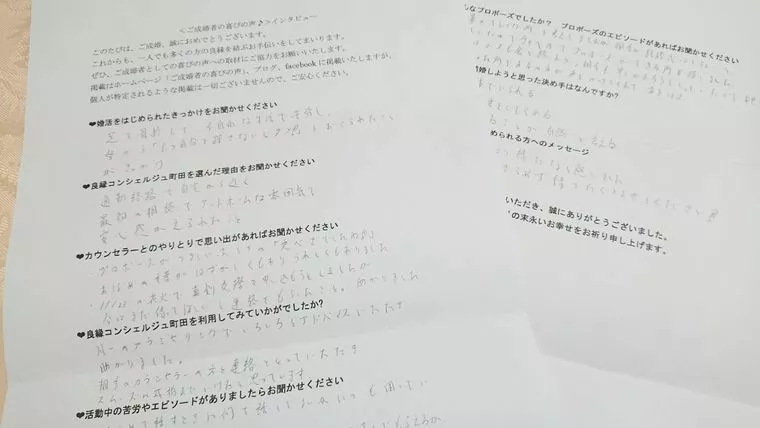 42歳の男性から「喜びのお声」が届きました