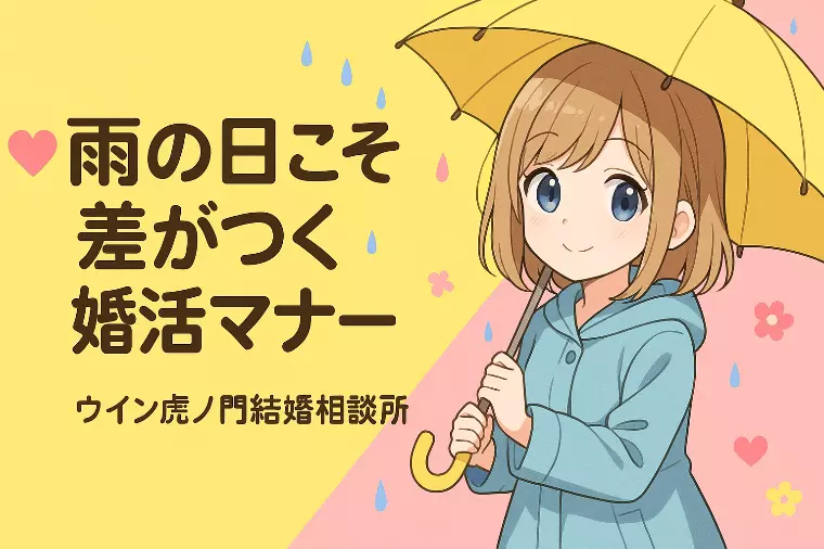 🌸💗【雨の日こそ差がつく婚活マナー】💗🌸