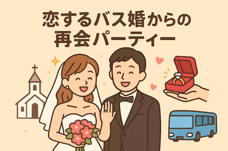 恋するバス婚からの再会パーティ―嬉しい成婚報告！