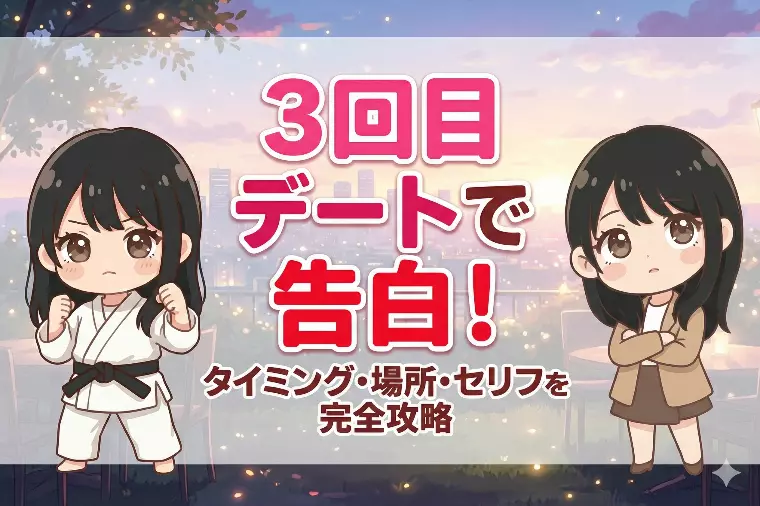 3回目デートで告白！タイミング・場所・セリフを完全攻略