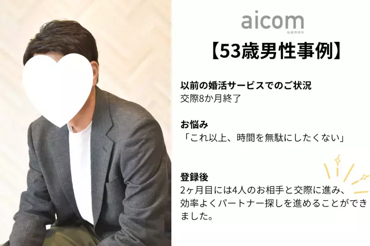 結婚相談所aicom「【男性活動事例】おかやま縁結びネットからＩＢＪへ」- 4