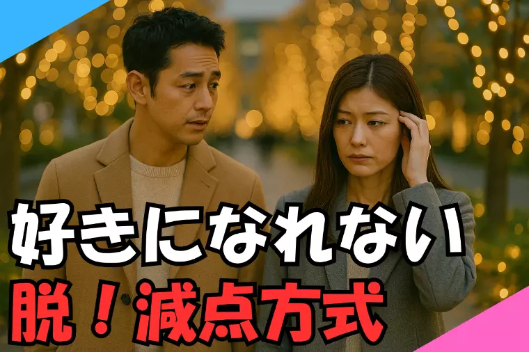 【脱・減点方式】婚活で「相手の良いところが見つからない」