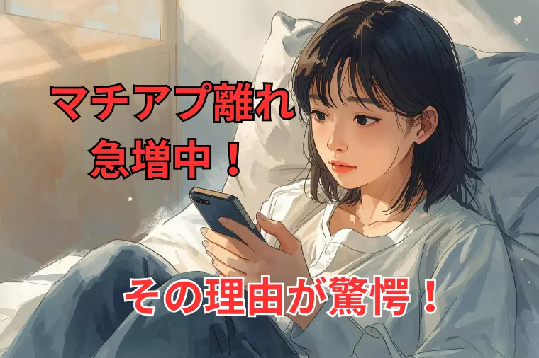 マチアプ離れ急増中！その理由が驚愕！