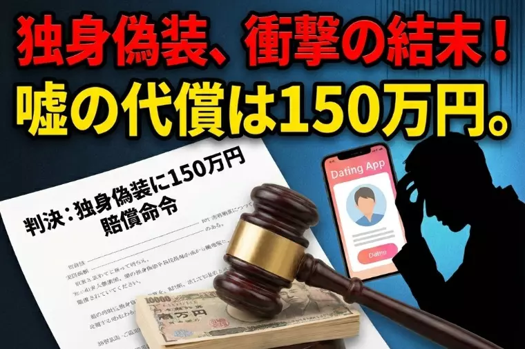 【独身偽装に150万円の賠償命令】