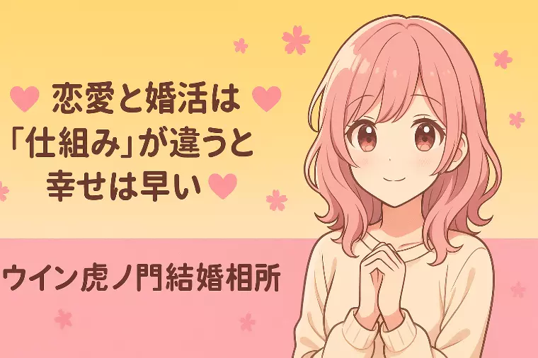 💕恋愛と婚活は“仕組み”が違うと幸せは早い💕