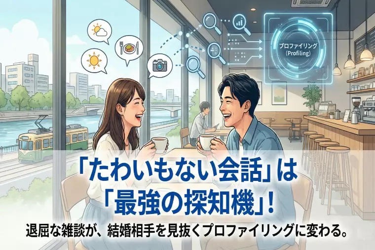 雑談は無駄じゃない！結婚相手を見抜く最強の探知機になる