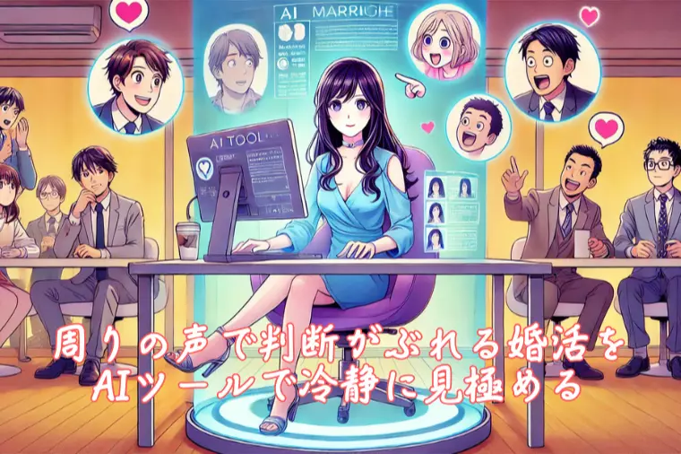 周りの声で判断がぶれる婚活をAIツールで冷静に見極める