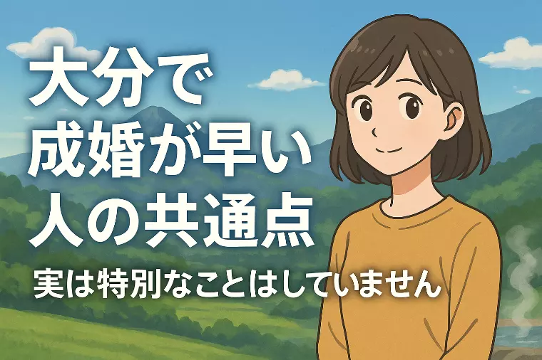 大分で成婚が早い人の共通点｜実は特別なことはしていません