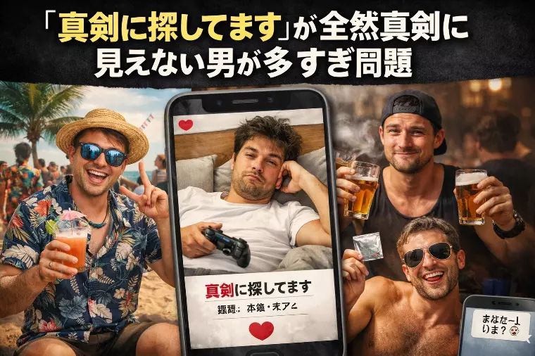 「真剣に探してます」が全然真剣に見えない男が多すぎ問題