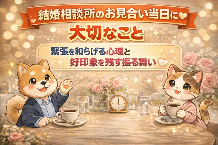 結婚相談所のお見合い当日に大切なこと