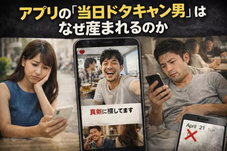 アプリの「当日ドタキャン男」はなぜ産まれるのか