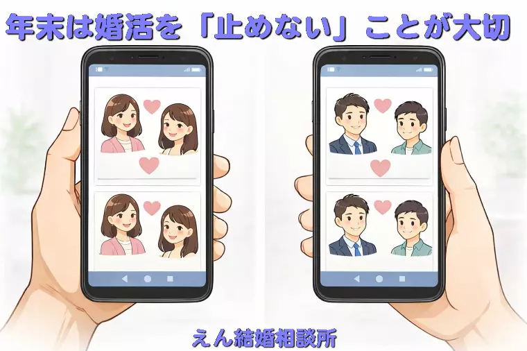 【年末は婚活を「止めない」ことが大切💕】