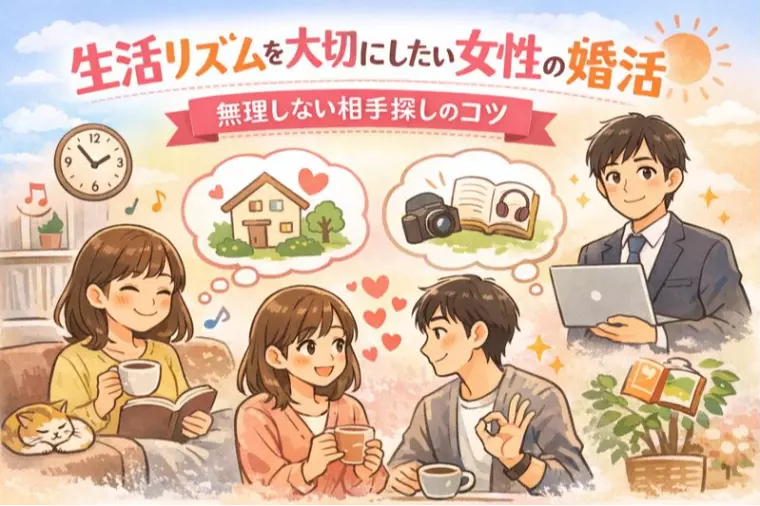 生活リズムを大切にしたい女性の婚活