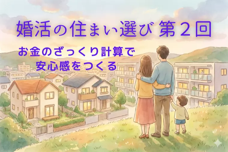 婚活の住まい選び② お金のざっくり感を話そう