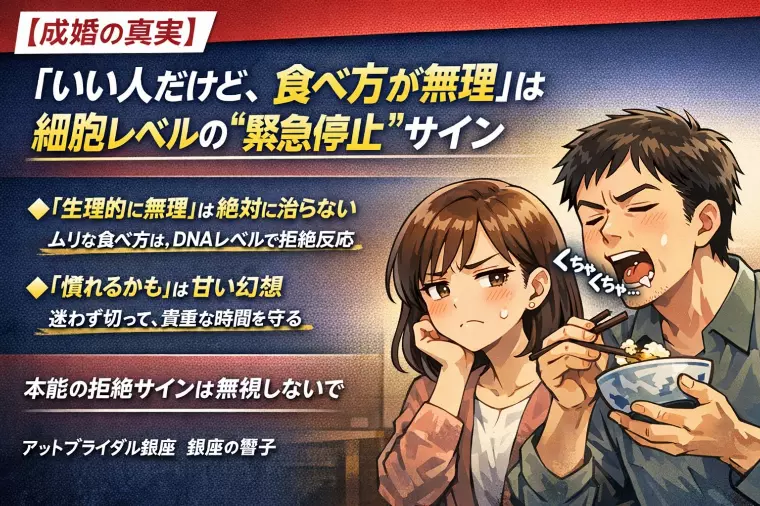 「いい人だけど食べ方が無理」は危険信号