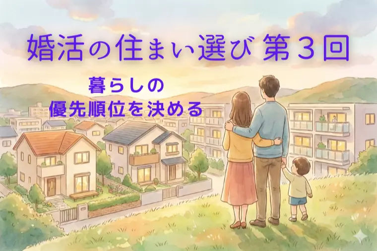 婚活の住まい選び③ 暮らしの優先順位を話す