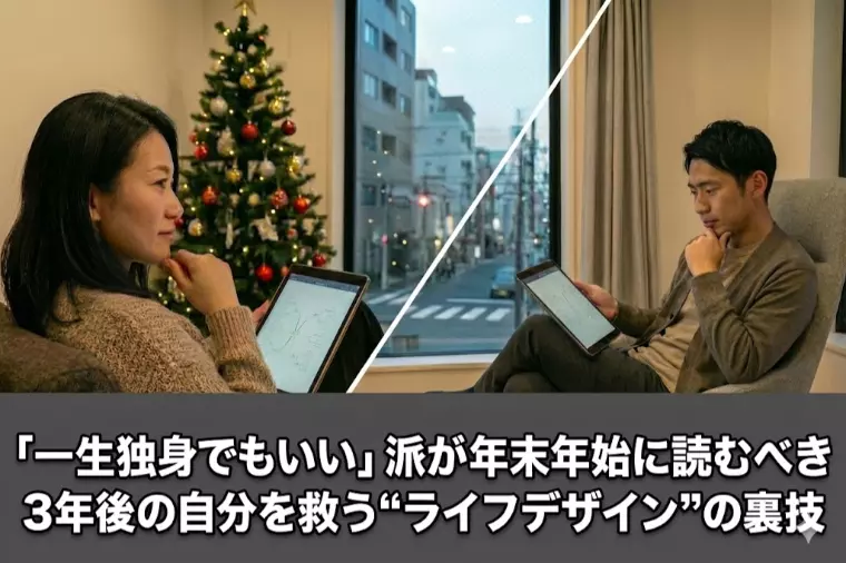 「一生独身でもいい」派が年末年始に読むべき、3年後の自分