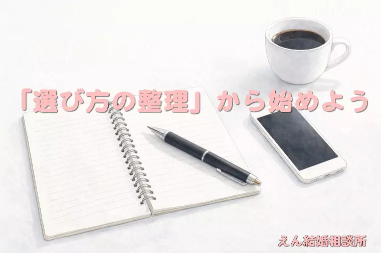 【来年の婚活は「選び方の整理」から始めよう🖊】