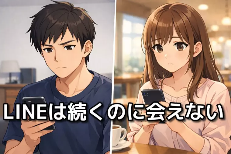 LINEは続くのに会えない人の正体