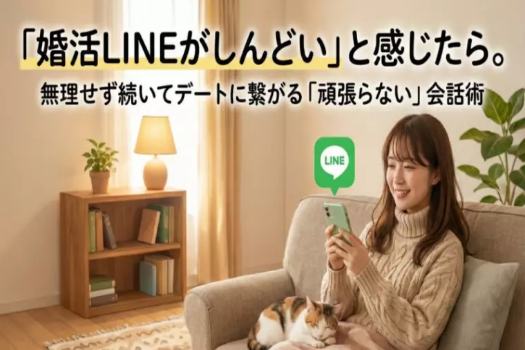 婚活LINEがしんどい？頑張らずデートに繋がる会話術