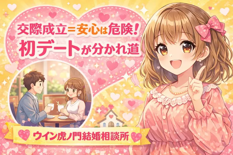 💗💗 交際成立＝安心は危険！初デートが分かれ道 💗