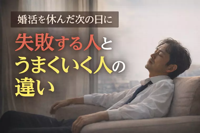 婚活を休んだ次の日に、考えてほしいこと