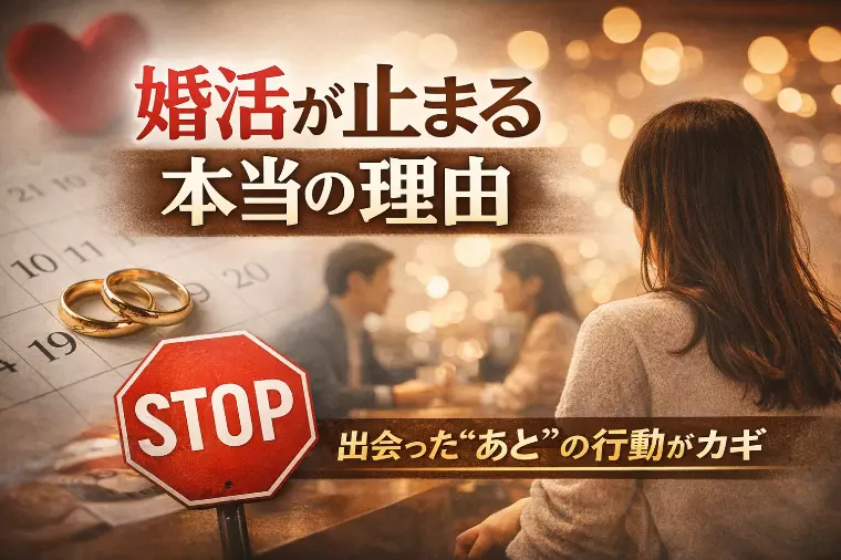 婚活が止まる人に共通する、たった一つの理由」