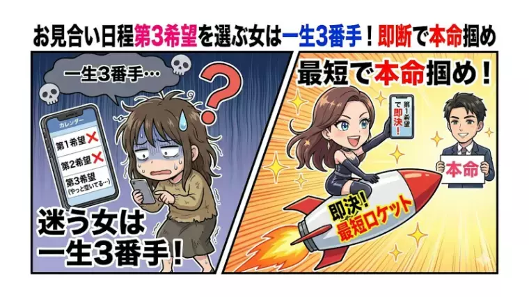 アットブライダル銀座「第３希望を選ぶ女は一生３番手！お見合い日程は最短で即決」- 2