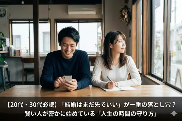 【20代・30代必読】「結婚はまだ先でいい」が一番の…