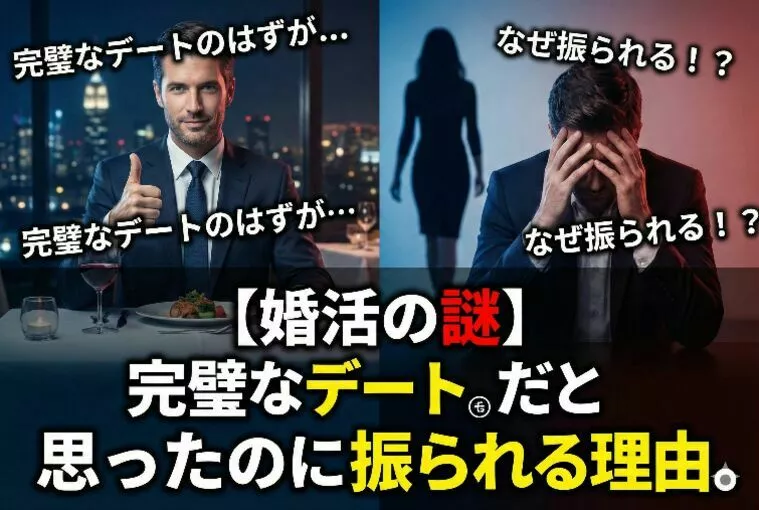 【婚活の謎】完璧なデートだと思ったのに振られる理由。