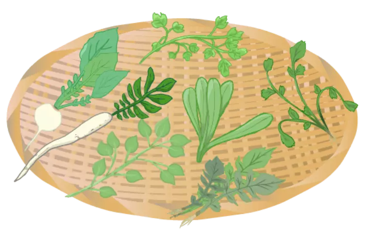 七草がゆ食べましたか・・・シニアカップルは必須の行事ネタ