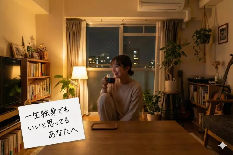【一生独身でもいいと思っているあなたへ】