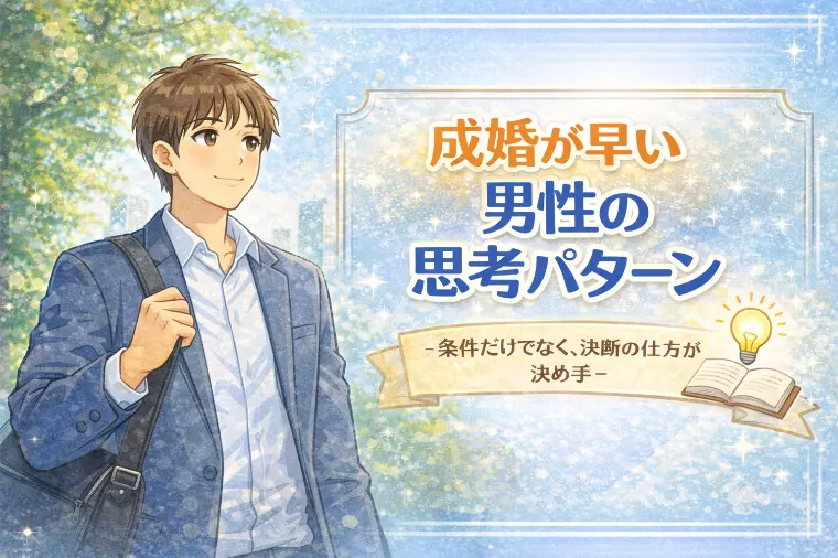 【男性向け】成婚が早い男性の思考パターン