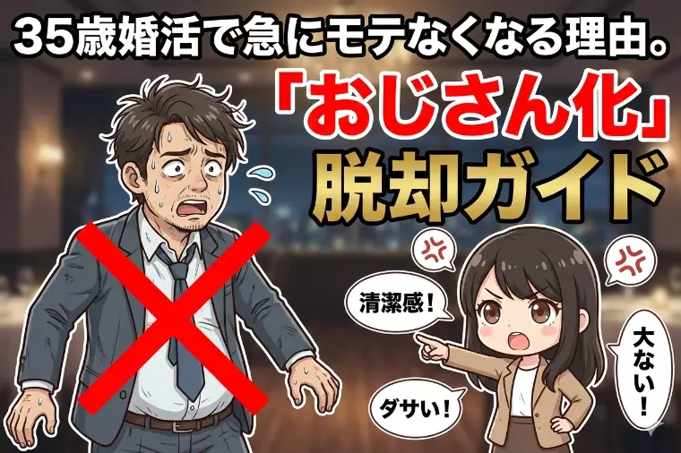 5歳婚活で急にモテなくなる理由。「おじさん化」脱却ガイド