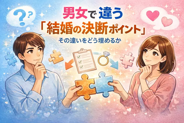 男女で違う「結婚の決断ポイント」 この違いをどう埋めるか
