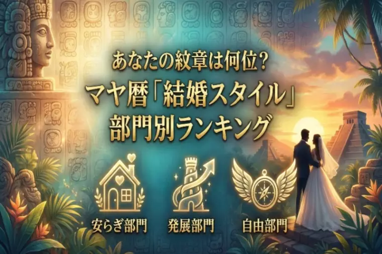 あなたの紋章は何位？マヤ暦！結婚スタイル部門別ランキング