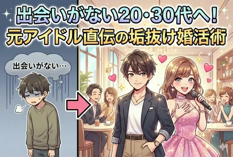 出会いがない20・30代へ！元アイドル直伝の垢抜け婚活術