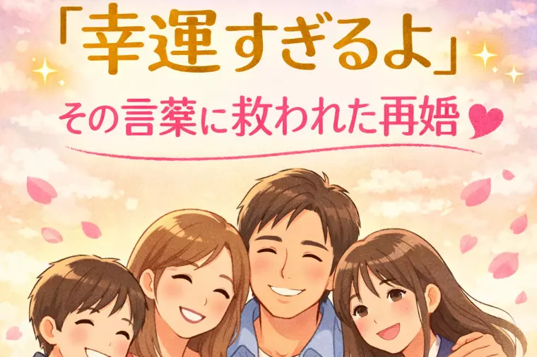 「幸運すぎるよ」その言葉に救われた再婚