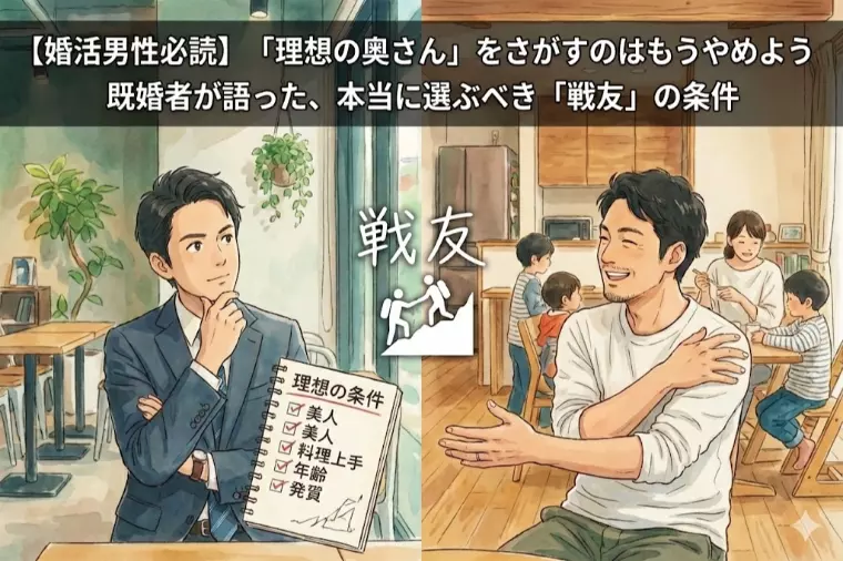  【婚活男性必読】「理想の奥さん」を探すのはもうやめよう