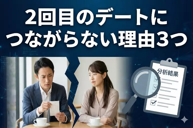 なぜ！？2回目デートにつながらない理由3つ