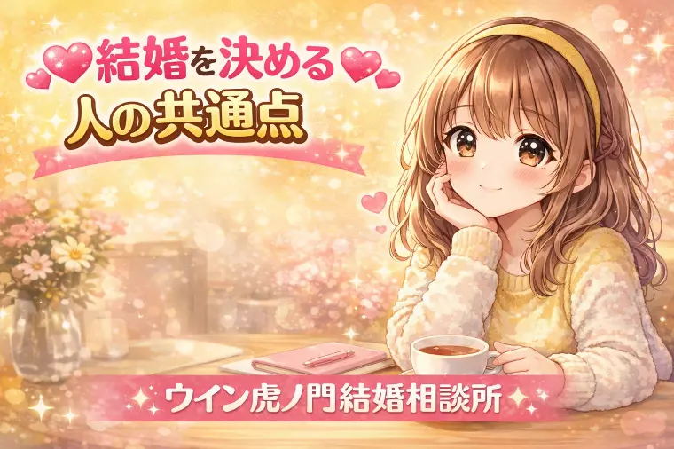 💖結婚を決める人の共通点💖