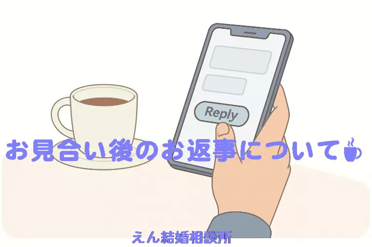 【お見合い後のお返事について☕】