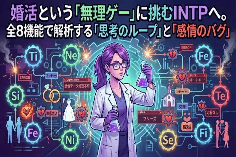 INTPの婚活無理ゲー！8機能で解く思考ループと感情バグ