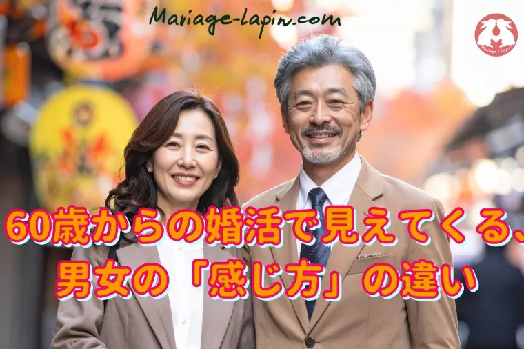 60歳からの婚活で見えてくる 男女の「感じ方」の違い