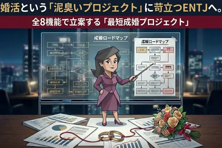 ENTJの合理的婚活。全8機能で泥臭さを排除する戦略