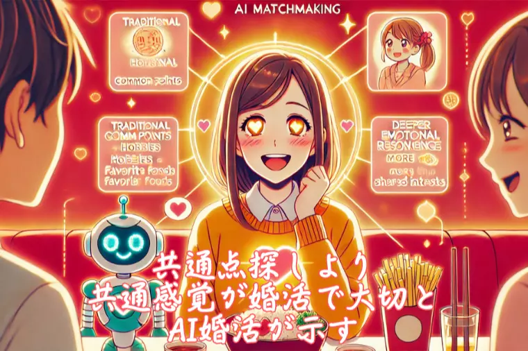 共通点探しより共通感覚が婚活で大切と、AI婚活が示す