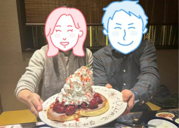 先日、成婚された会員様とお祝い