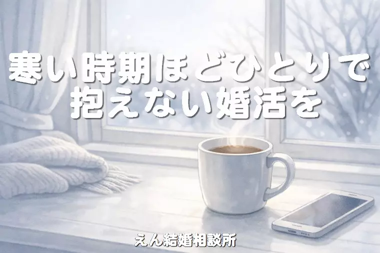 【寒い時期ほど、ひとりで抱えない婚活を】