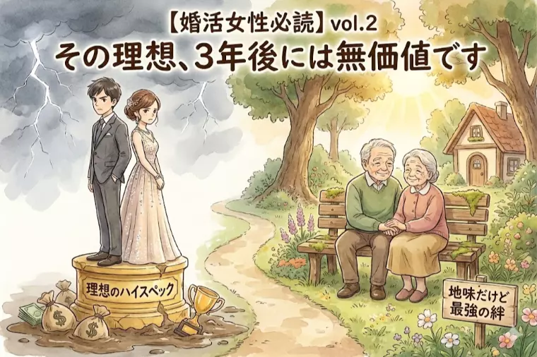 【婚活女性必読】vol.2 「その理想、3年後には…