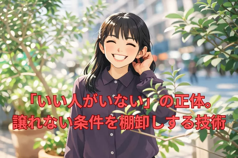  「いい人がいない」の正体。譲れない条件を棚卸しする技術